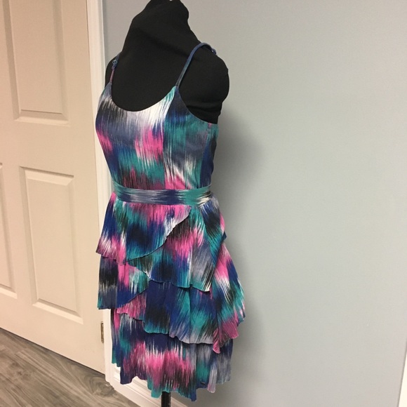 ROXY Summer Multi-Colour Layered Strappy Sundress - Picture 3 of 8